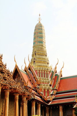 Wat Phra Kaew Temple Spire, Prasat Phra Thep Bidon, Cambodian style, Grand Palace