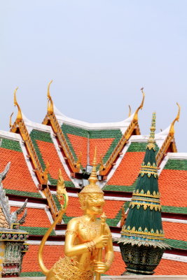 Statue of a kinnara in Wat Phra Kaew, Grand Palace