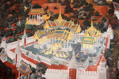 Ramakian Mural Cloisters, Wat Phra Kaew, Grand Palace