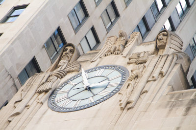 Franklin street, Clock, Chicago, Illinois