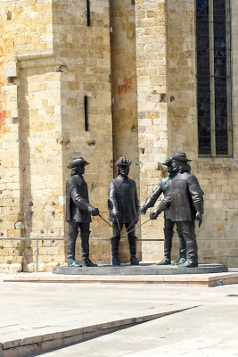D'Artagnan and the Three Musketeers, Zurab Tsereteli, Condom, France