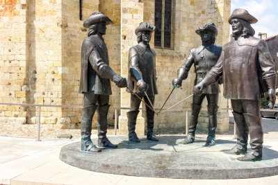 D'Artagnan and the Three Musketeers, Zurab Tsereteli, Condom, France