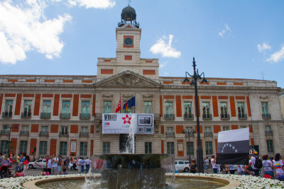 Real Casa de Correos Clock Tower, Presidency of Community of Madrid, Spain