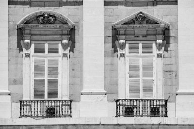 Windows, Royal Palace, Madrid, Spain
