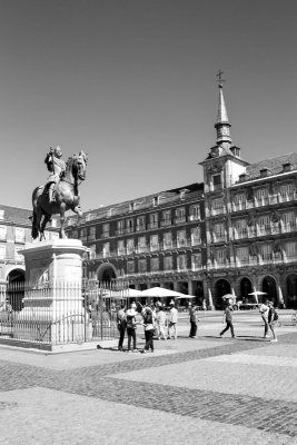 Phillip III statue, Plaza Mayor, Madrid, Spain