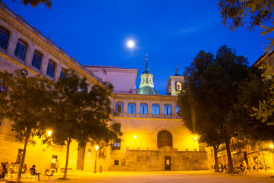Plaza de la paja, Night, Madrid, Spain
