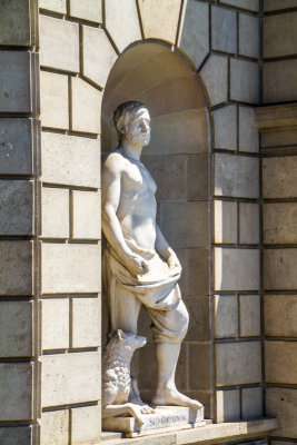 Sembrador, statue, Barcelona, Spain