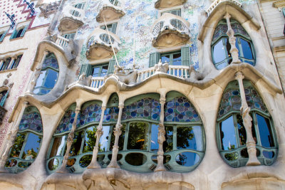 Casa Batllo, Gaudi, Barcelona, Spain