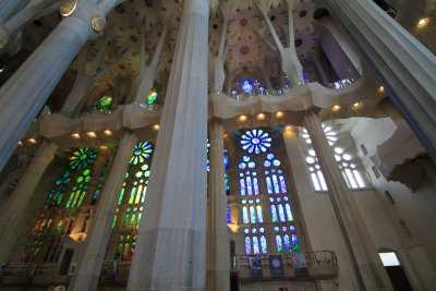 Nave, Sagrada Familia, Antoni Gaudi, Barcelona, Spain