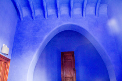 Blue room, Casa del Guardo, Park Guell, Antoni Gaudi, Barcelona, Spain