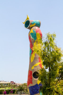 Joan Miro - Woman and bird, Escorxador Park, Barcelona, Spain
