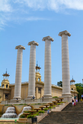 Columns, Placa de Espana, Barcelona, Spain