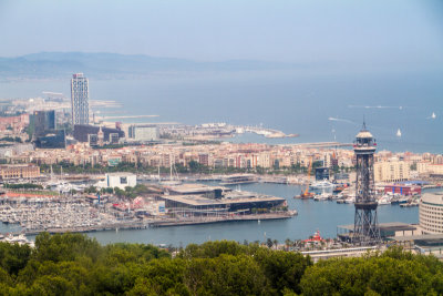 Barcelona from the cable car, Spain