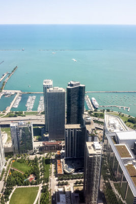 Lake Michigan, Chicago view from the Aon Center
