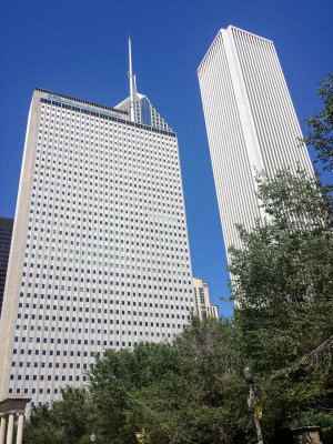 Prudential building and Aon Center, Chicago
