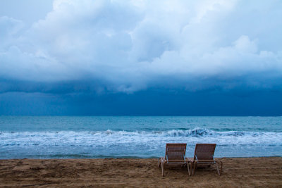 Beach chairs, Rio Grande, Puerto Rico