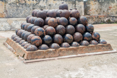 Cannon balls, Castillo de San Cristobal, Old San Juan