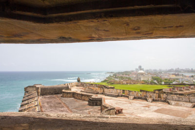 Castillo de San Cristobal, Old San Juan with Capitol building