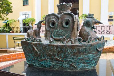 Jorge Zeno, Penguins in a boat, Old San Juan