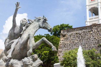 Raices Fountain, Luis Sanguino, Paseo de la Princesa, Viejo San Juan