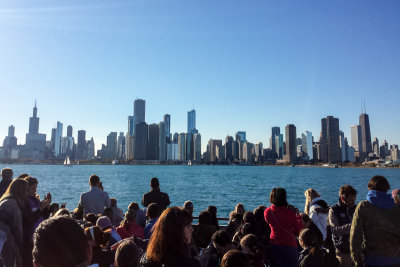 Chicago, IL from a Lake Michigan cruise