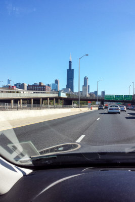 I-290 driving into Chicago, IL
