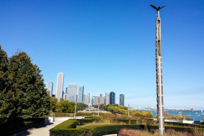 View of Chicago, Field Museum, IL