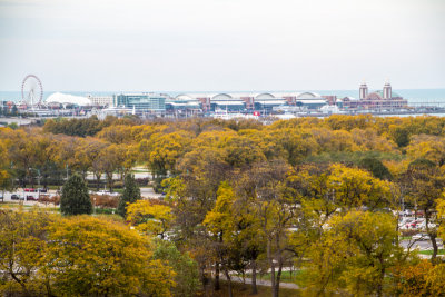 Navy Pier, View from the Presidential Suite, Blackstone Hotel, Fall Colors, Chicago Open House 2014