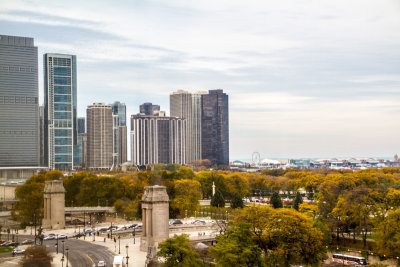 View from the Presidential Suite, Blackstone Hotel, Fall Colors, Chicago Open House 2014