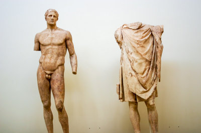 Marble statue of Aghias, Delphi
