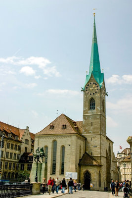 Fraumunster church, Zurich, Switzerland