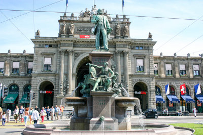 Hans Escher at Bahnhofplatz, Zurich, Switzerland