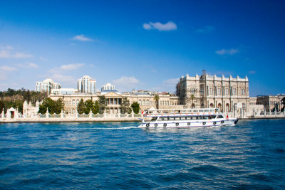 Bosphorus, Dolmabahce palace, Istanbul, Turkey