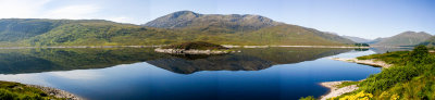 Mountain Lake, Isle of Skye panorama, Scotland