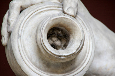 Vatican Museum - tiger inside the pot from above, Vatican City