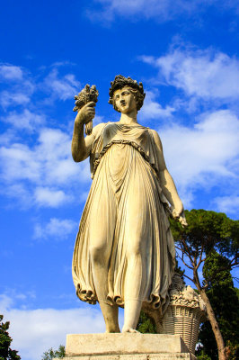 Piazza della Repubblica statue, Rome, Italy