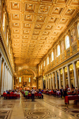 The Basilica of Santa Maria Maggiore, Rome Italy