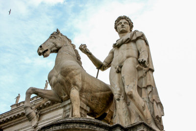 Statue, horse, Capitolini Museum at Campidoglio, Rome, Italy