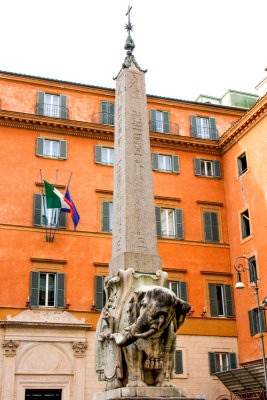 Elephant Piazza Minerva: 1667 - The obelisk, Rome, Italy