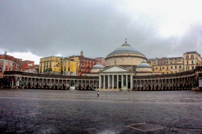 Piazza del Plebiscito, Naples, Italy