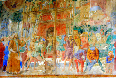 Fresco - Stories of Job, by Taddeo Gaddi, Pisa, Italy