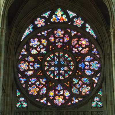 St. Vitus Cathedral, Stained Glass Windows, Prague, Czech Republic