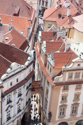 Narrow streets, Prague, Czech Republic