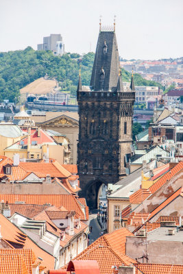 Powder Tower in Old Town, Prague, Czech Republic
