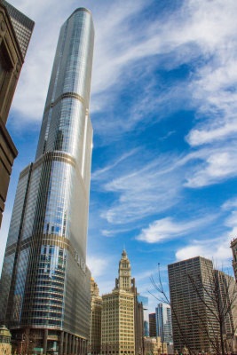 Trump Tower, Chicago, St. Patrick's Day, 2015