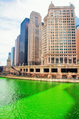 Green River, Chicago, St. Patrick's Day, 2015