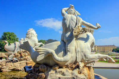 Schönbrunn Palace, Neptune well, Austria