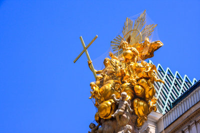 Statue Pestsaule, Vienna, Austria