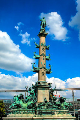 The Admiral Tegetthoff Monument, Praterstern, Vienna, Austria