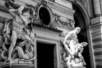 Tasks of Hercules, Hofburg Imperial Palace, Vienna, Austria